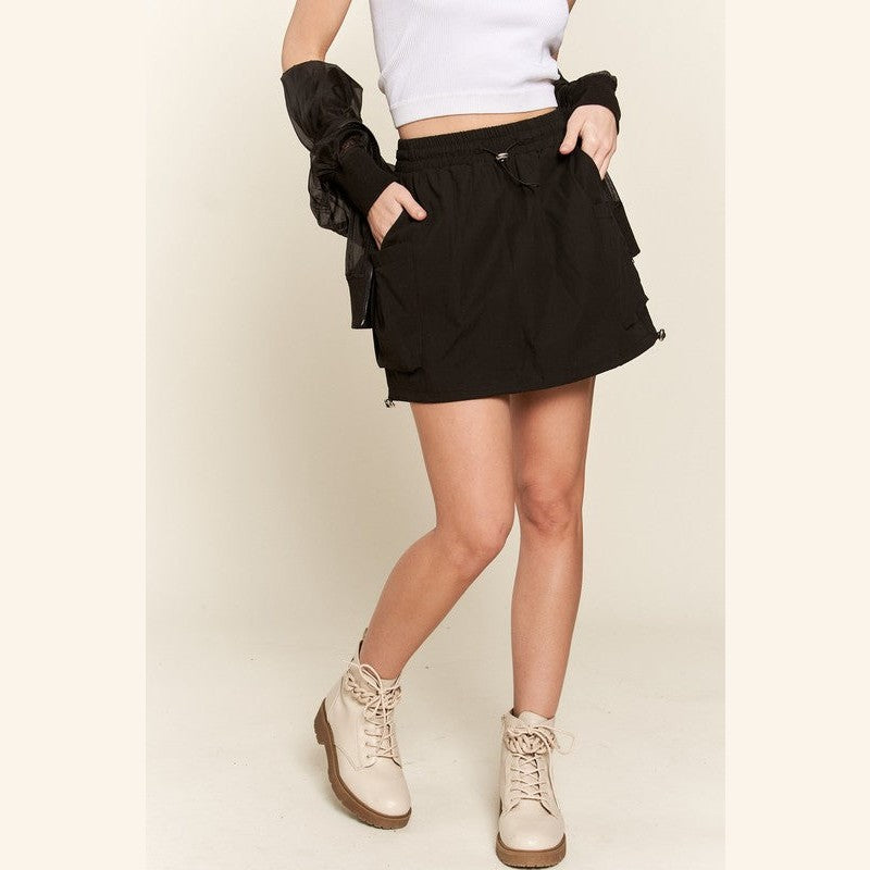 ADORA Drawstring Skort with Pockets