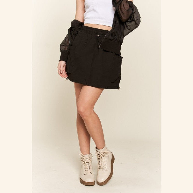 ADORA Drawstring Skort with Pockets