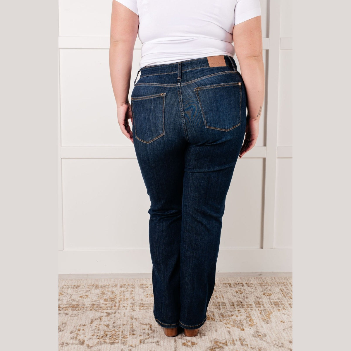 Alaina High Rise Classic Straight Jeans