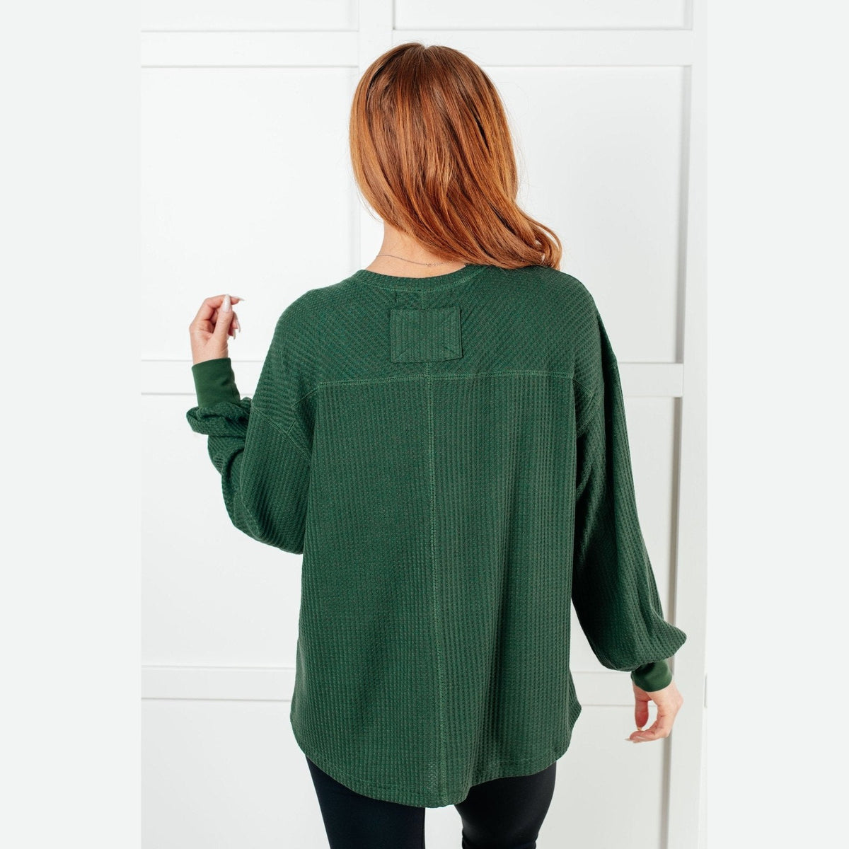 All Good Things V-Neck Top in Green