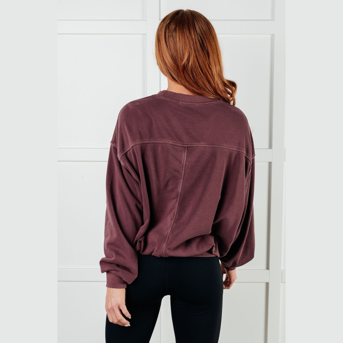 Beyond the Basics Pullover in Eggplant