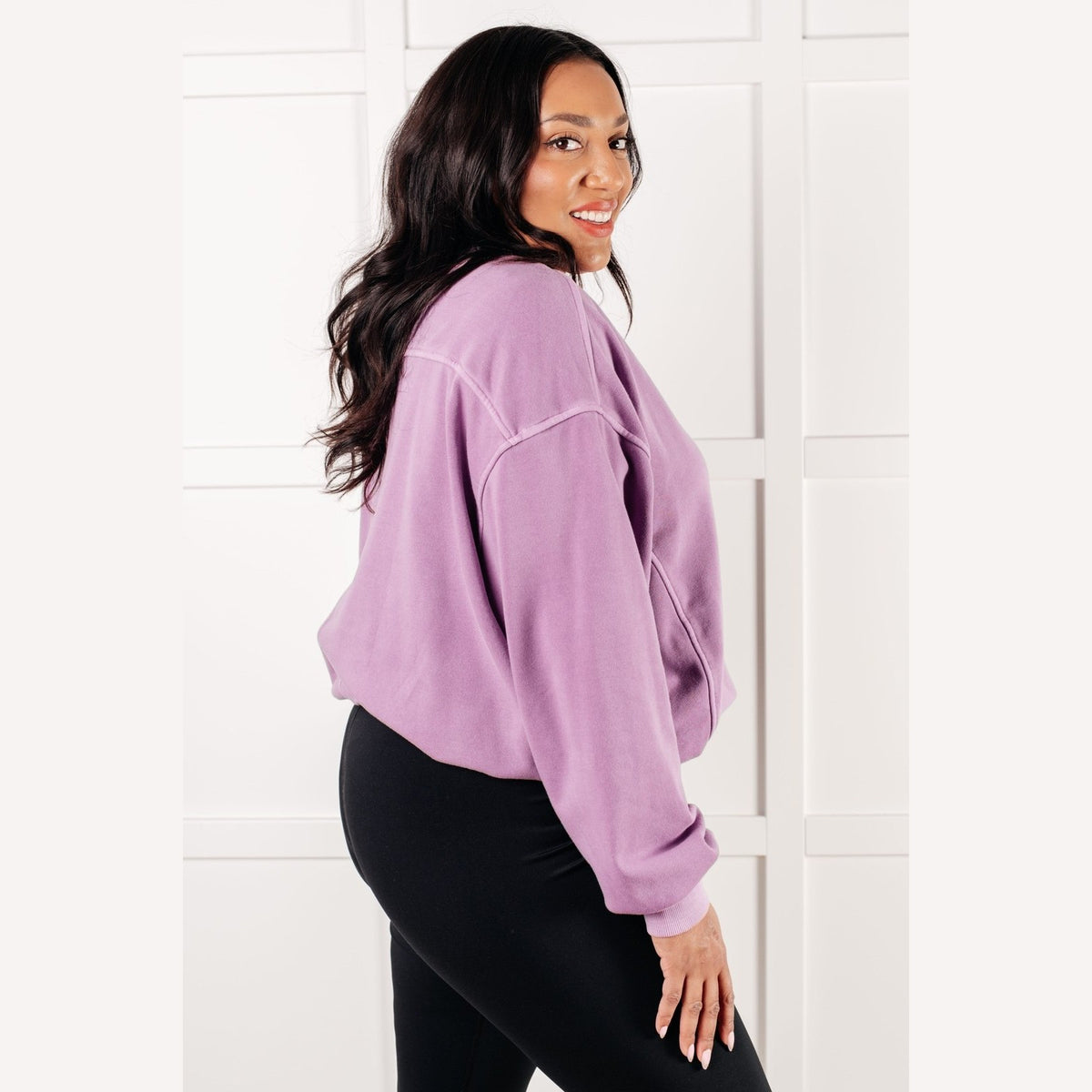 Beyond the Basics Pullover in Violet