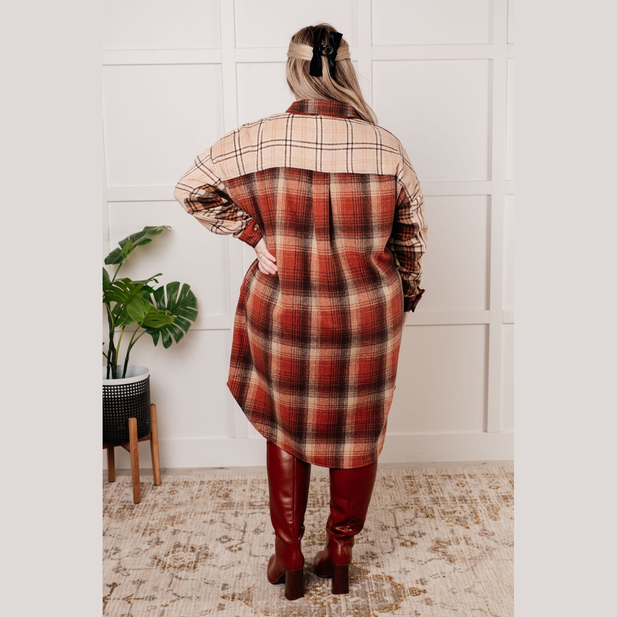 Cabin Fever Flannel Plaid Oversized Shacket