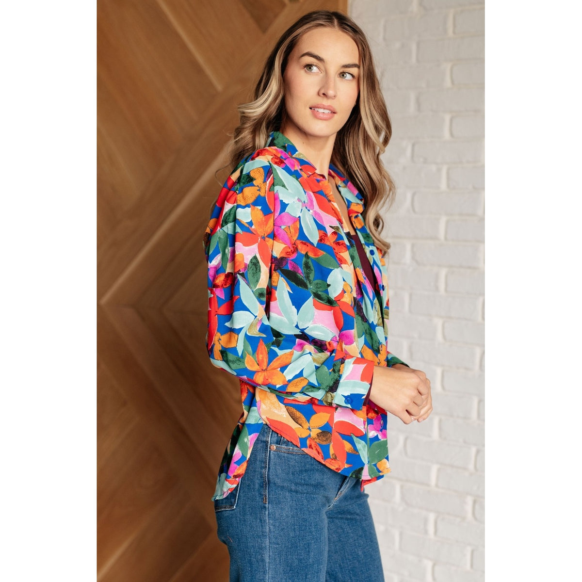 Changing Seasons Button Up Blouse