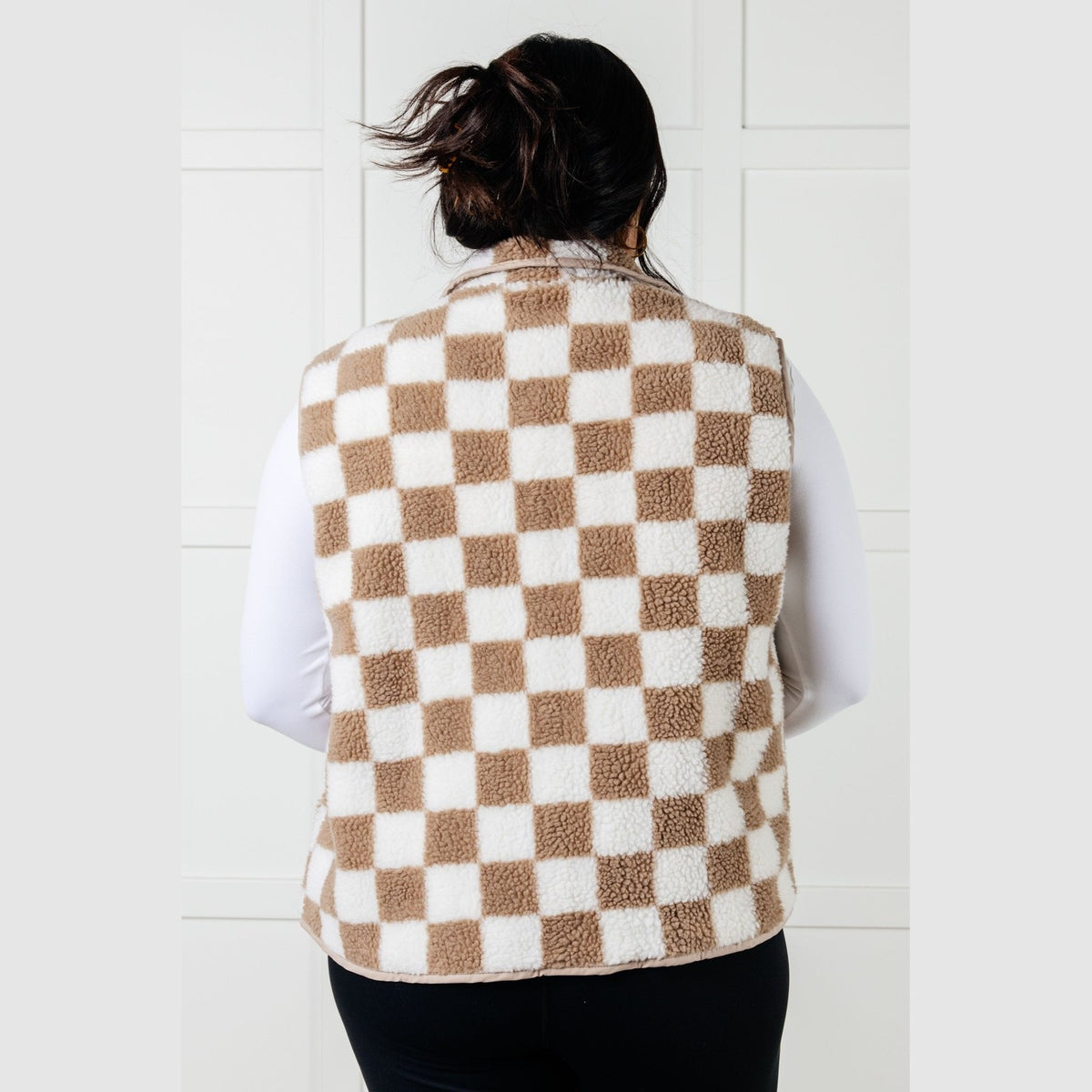 Check it Out Checkered Fleece Vest