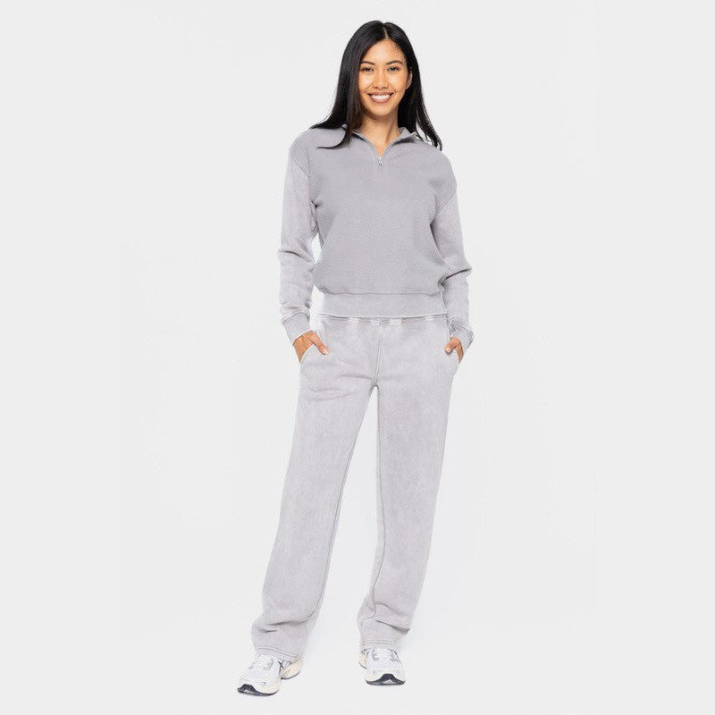 Chlling Out Elastic Waist Fleece Pants