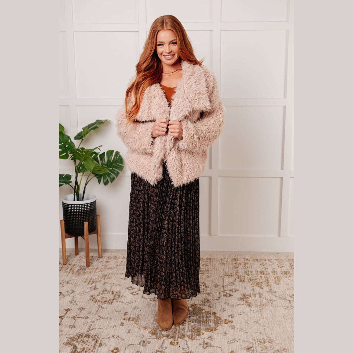 Disco Queen Faux Fur Coat