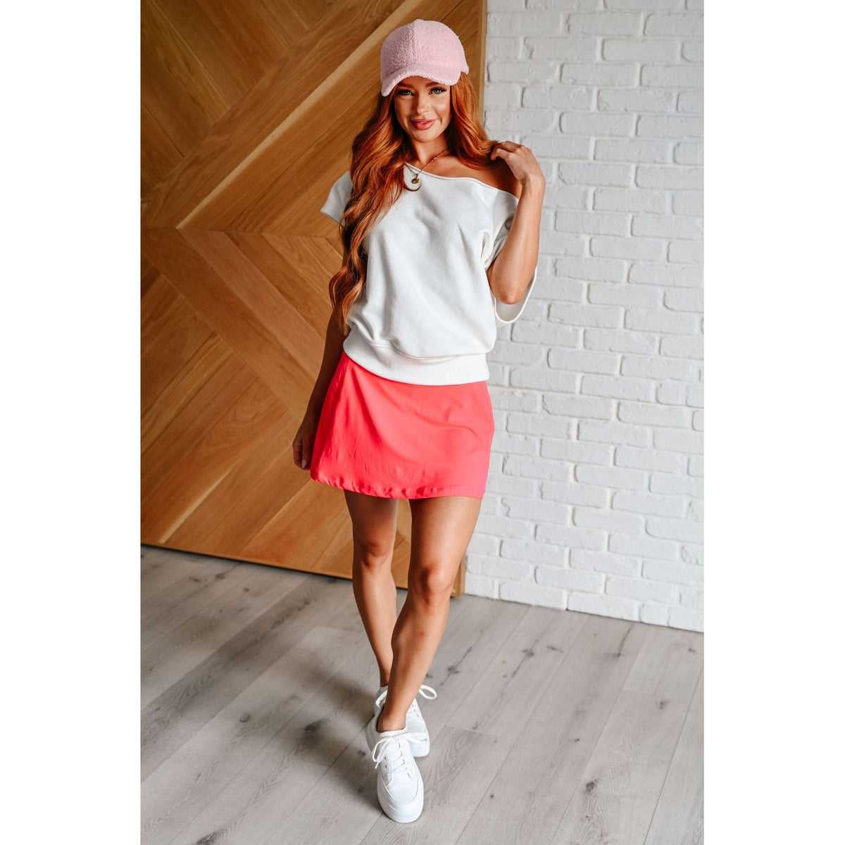 Game, Set and Match Tennis Skort in Flamingo Pink