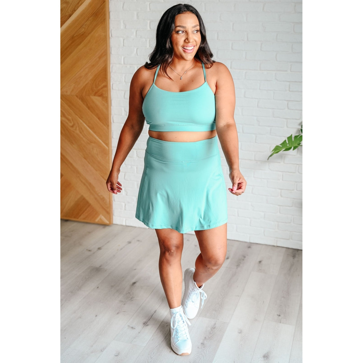 Game, Set and Match Tennis Skort in Tidal Wave