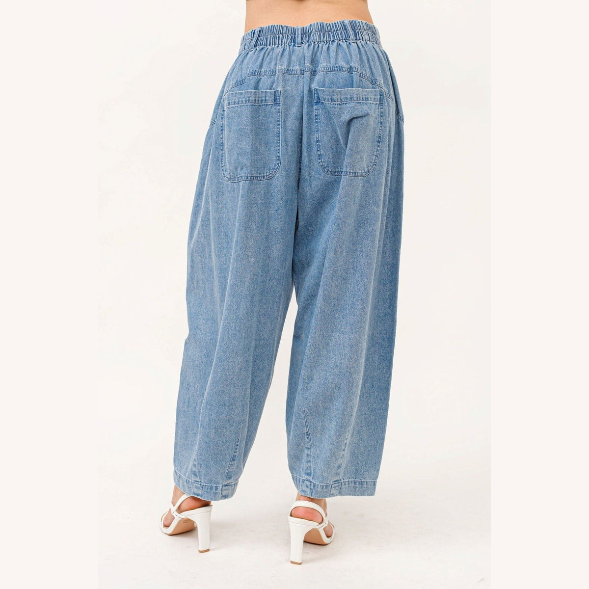 Genie In A Bottle Pleated Baggy Jeans