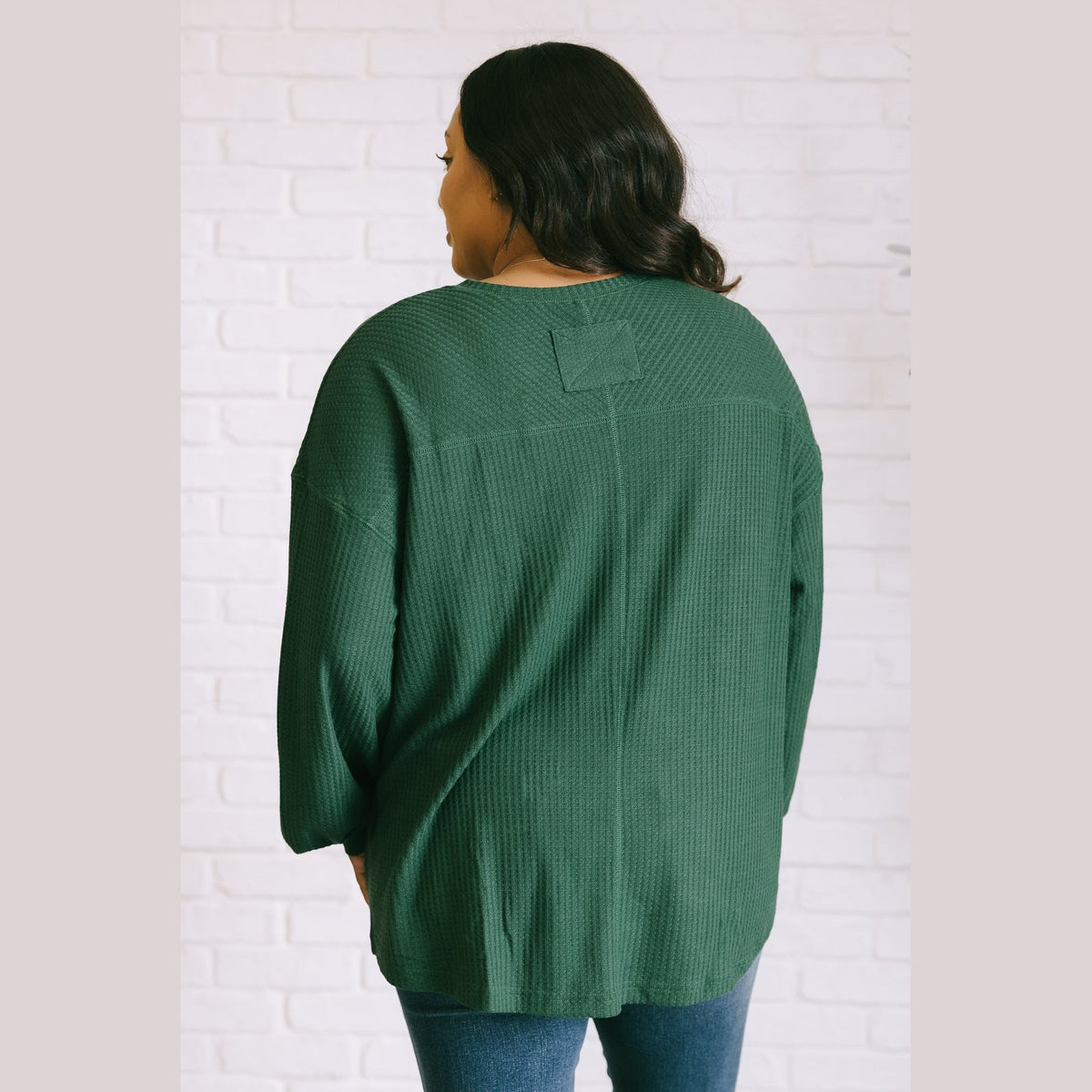 Good Things Are Coming V-Neck Top in Green