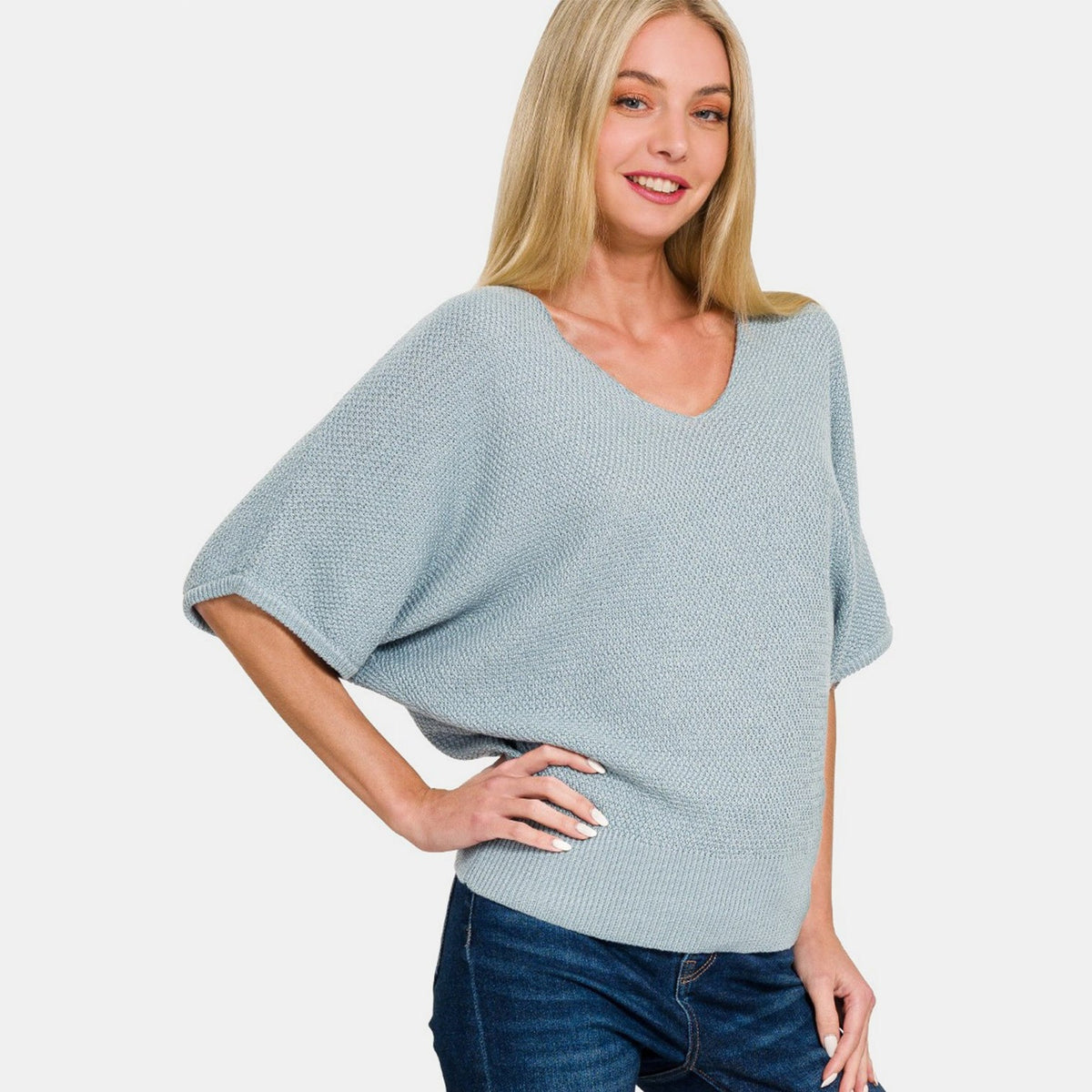 Grayson V-Neck Dolman Sweater