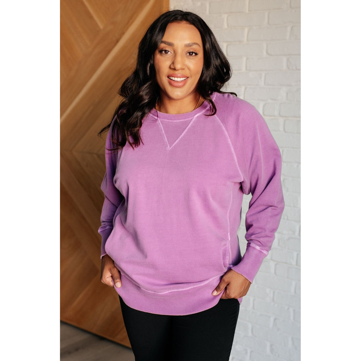 Hands Down Favorite Sweatshirt in Light Plum