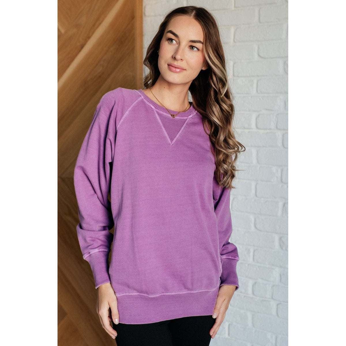 Hands Down Favorite Sweatshirt in Light Plum