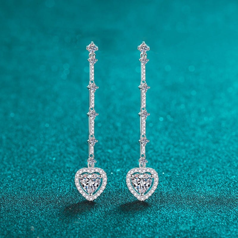 Heart 2 Heart 2 Carat Moissanite Earrings