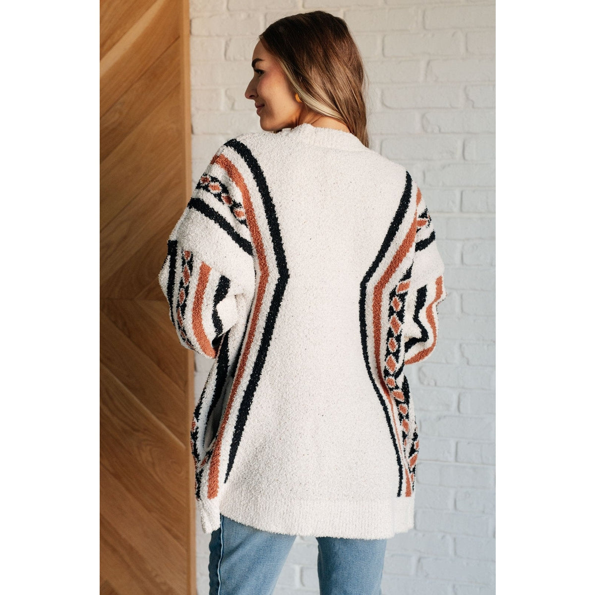 Holding On Aztec Print Cardigan