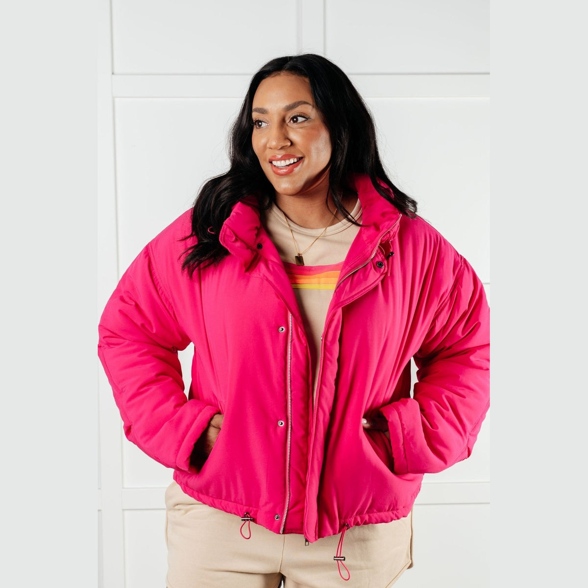 In The Pink Puffer Jacket