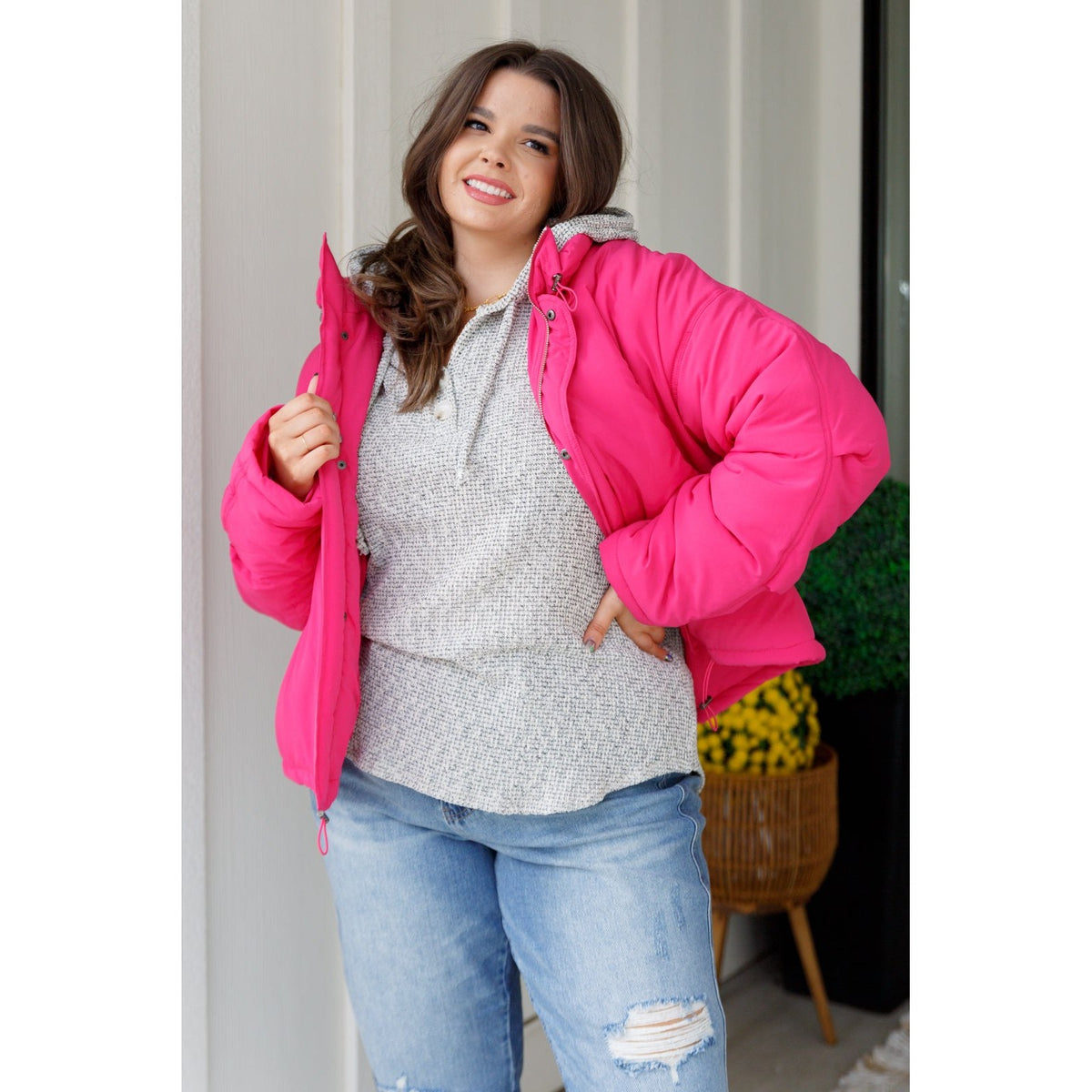 In The Pink Puffer Jacket