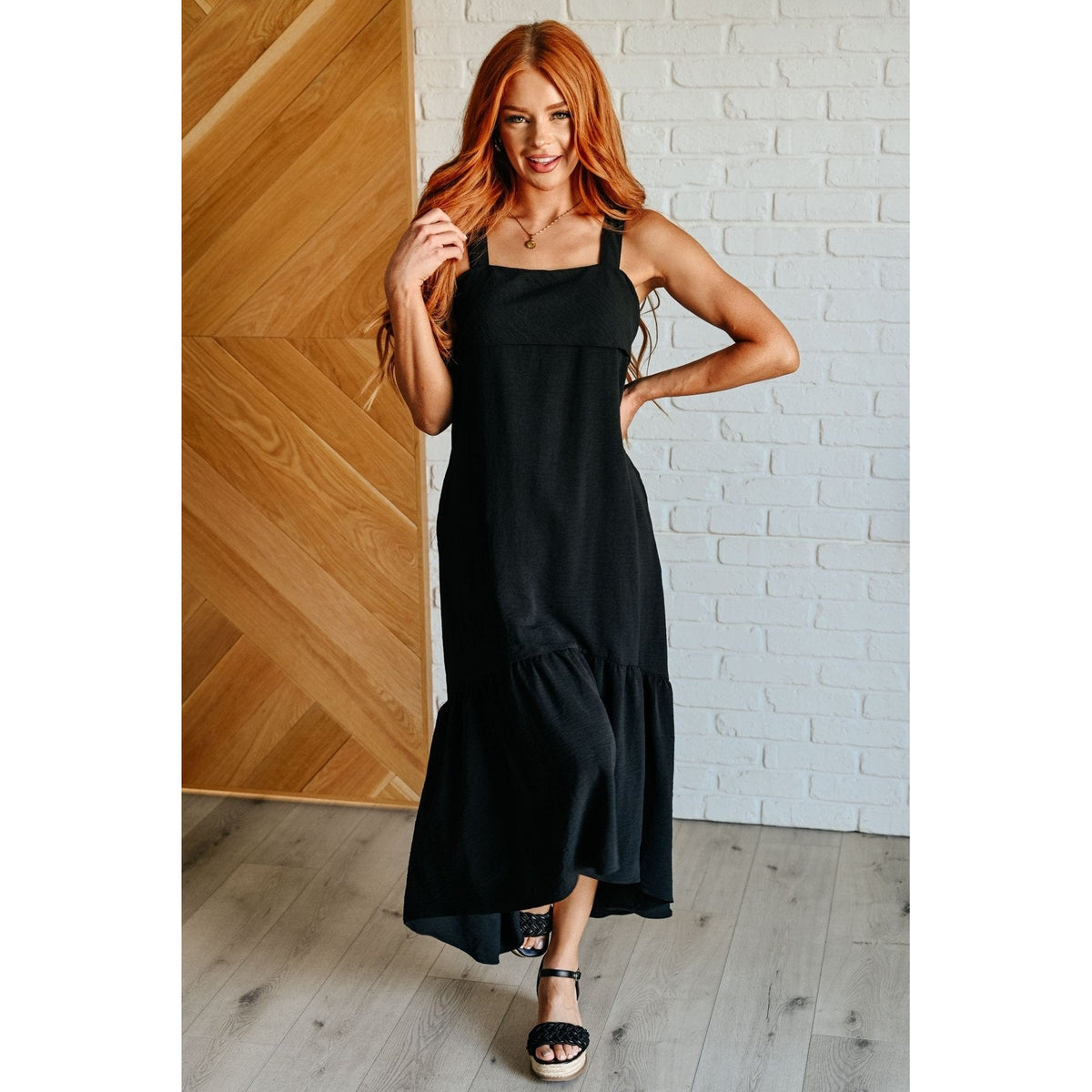 Into The Night Tie Back Maxi Dress