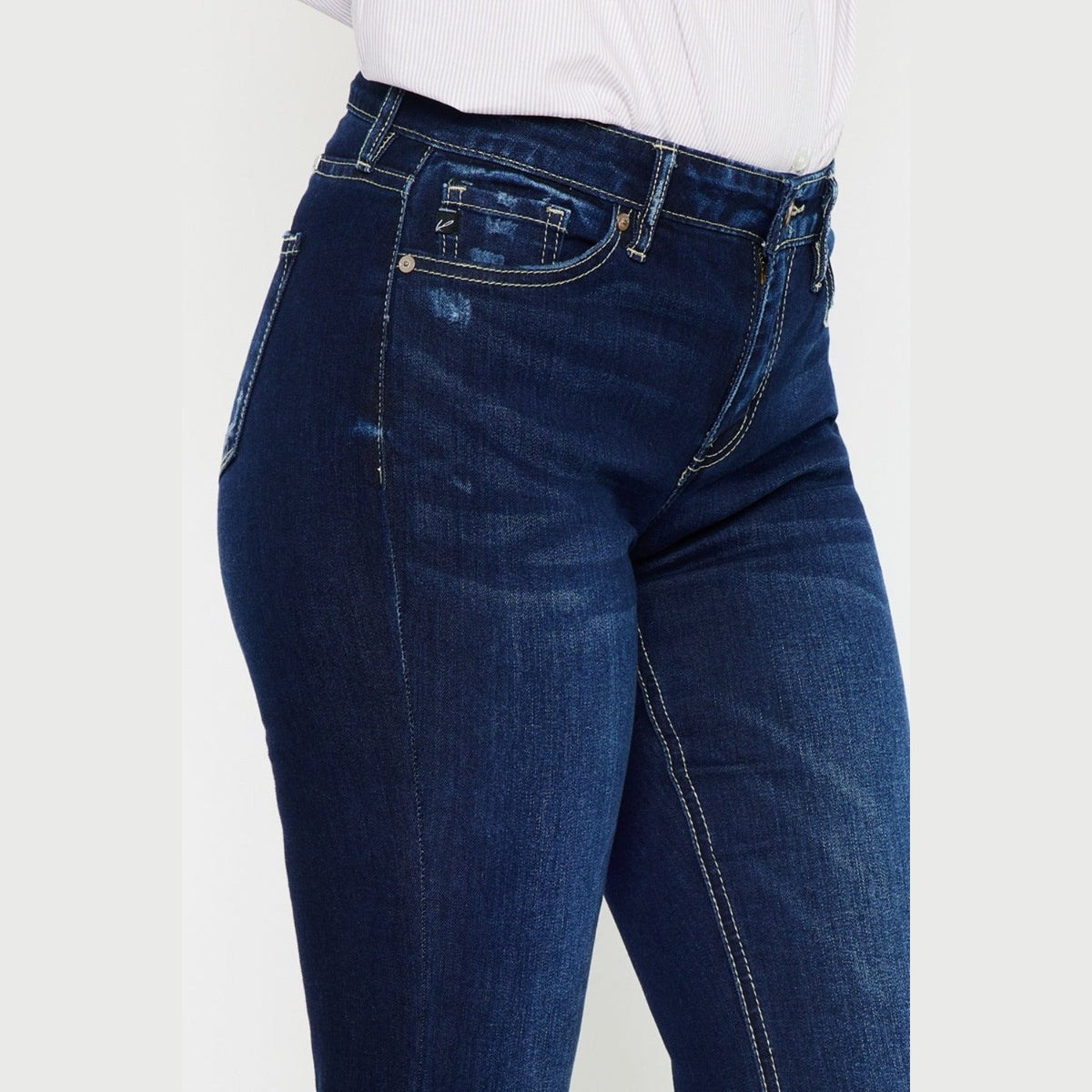 Kancan Mid Rise Slim Flare Jeans