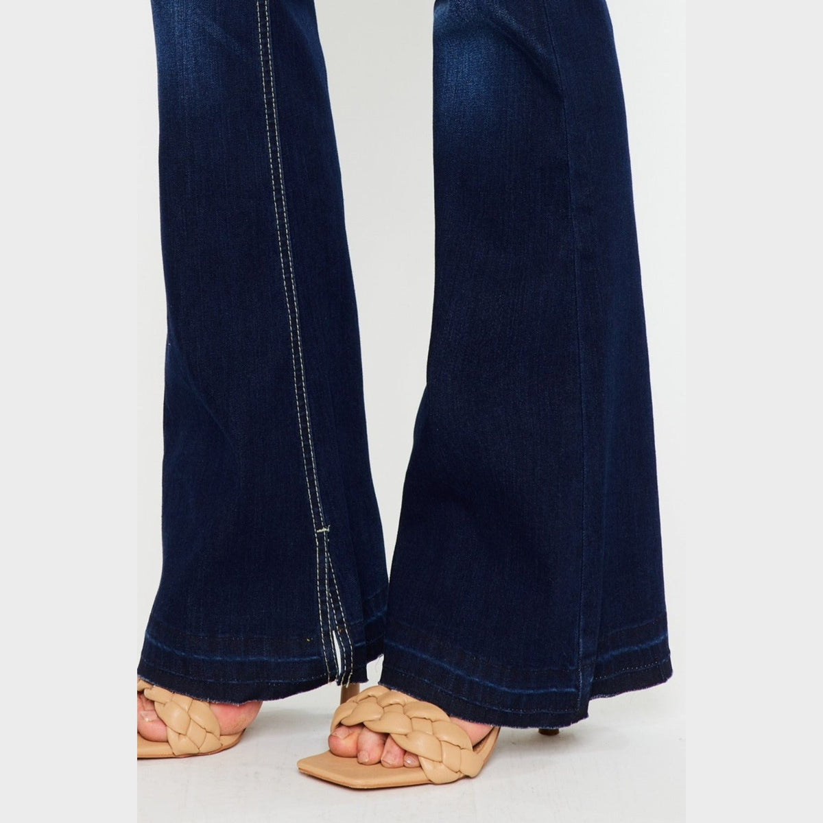 Kancan Mid Rise Slim Flare Jeans