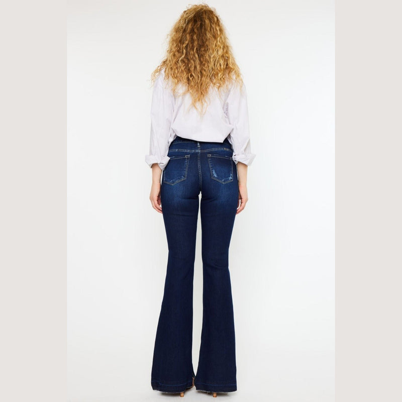 Kancan Mid Rise Slim Flare Jeans