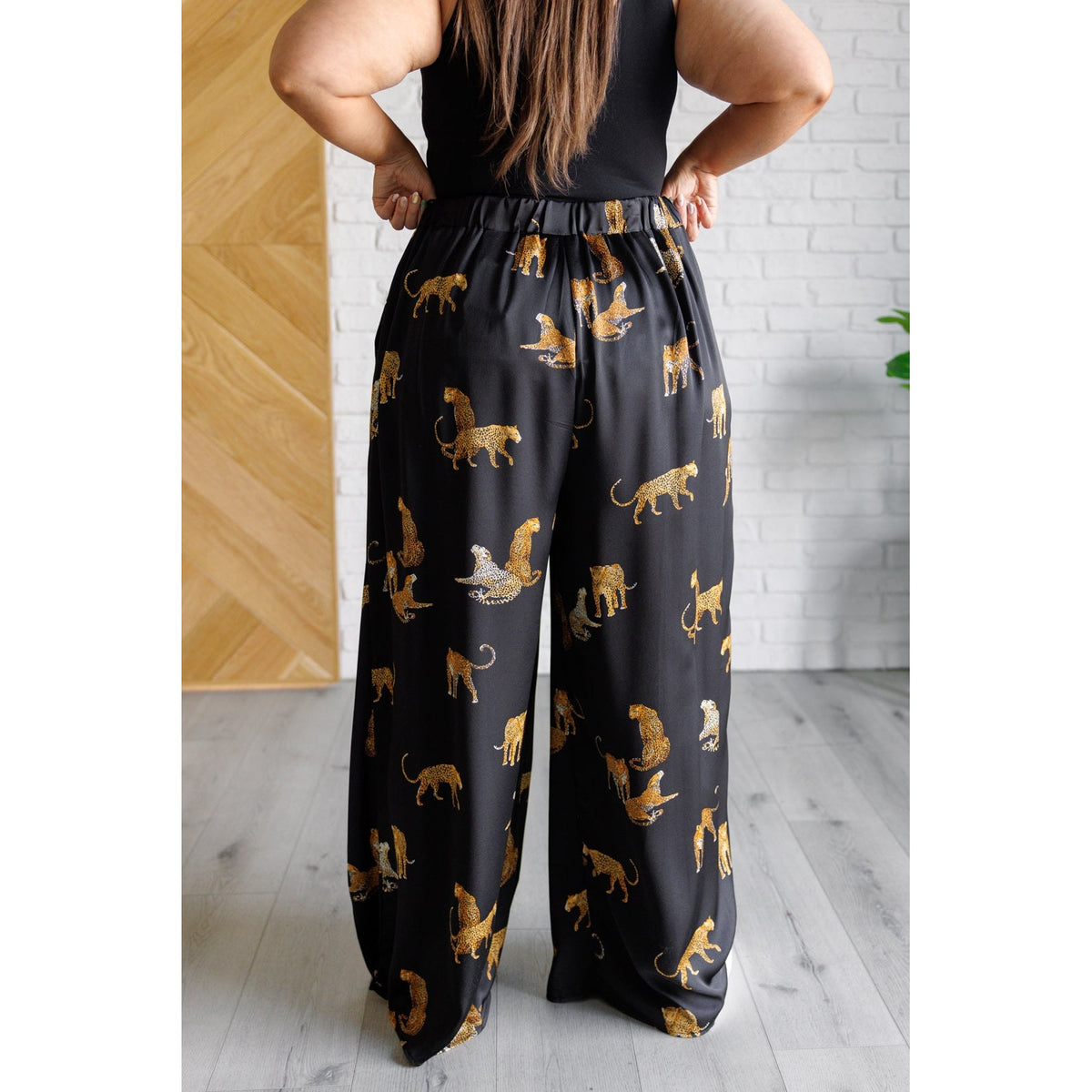 Legendary in Leopard Satin Wide Leg Pants