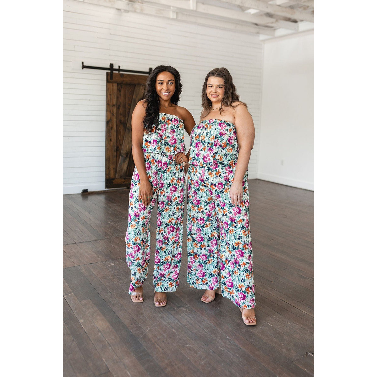 Life of the Party Floral Jumpsuit in Green