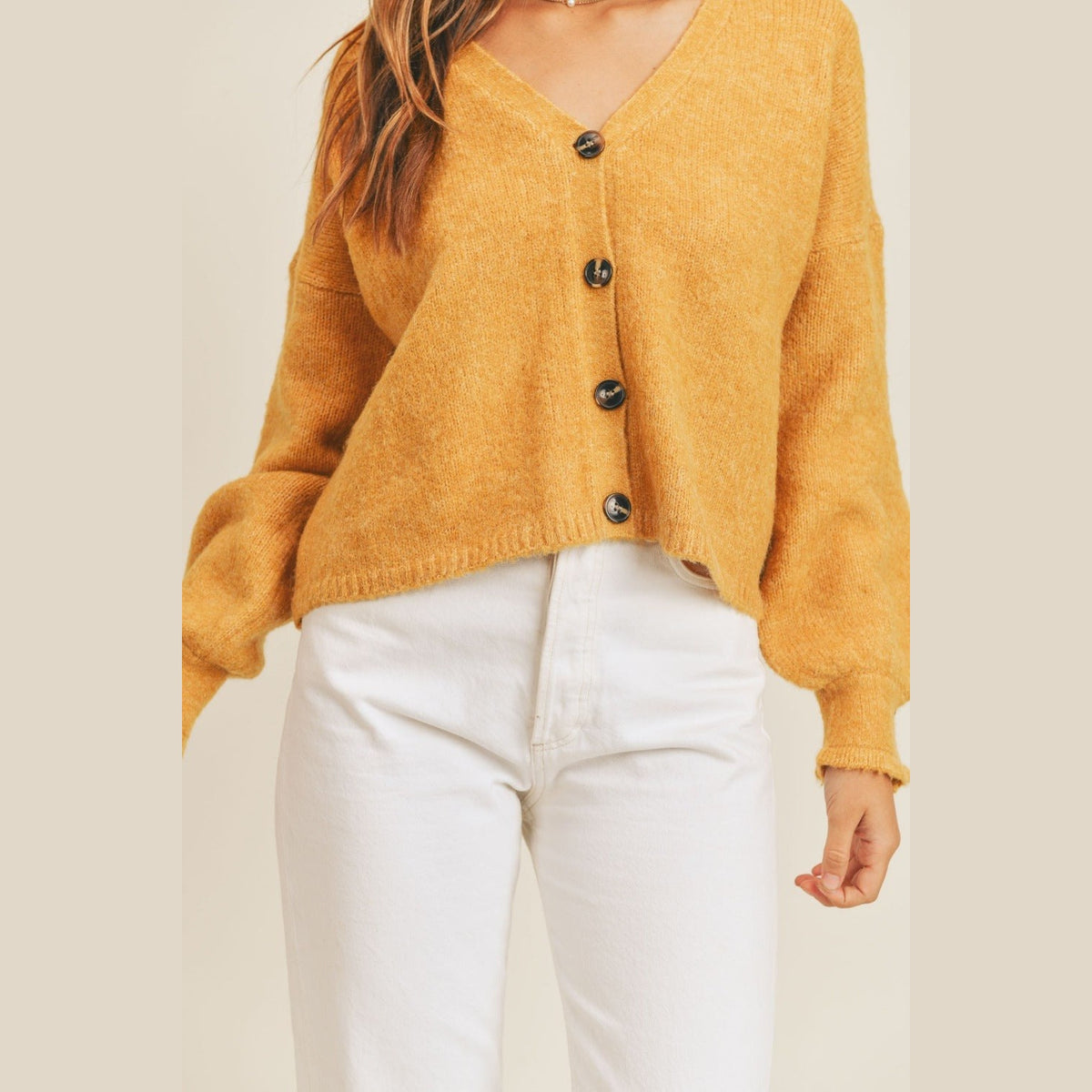 MABLE Long Sleeve Button Down Sweater Cardigan