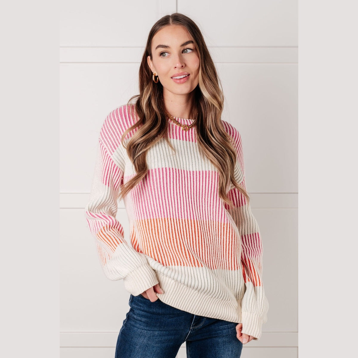 Matchmaker Striped Ribbed Top