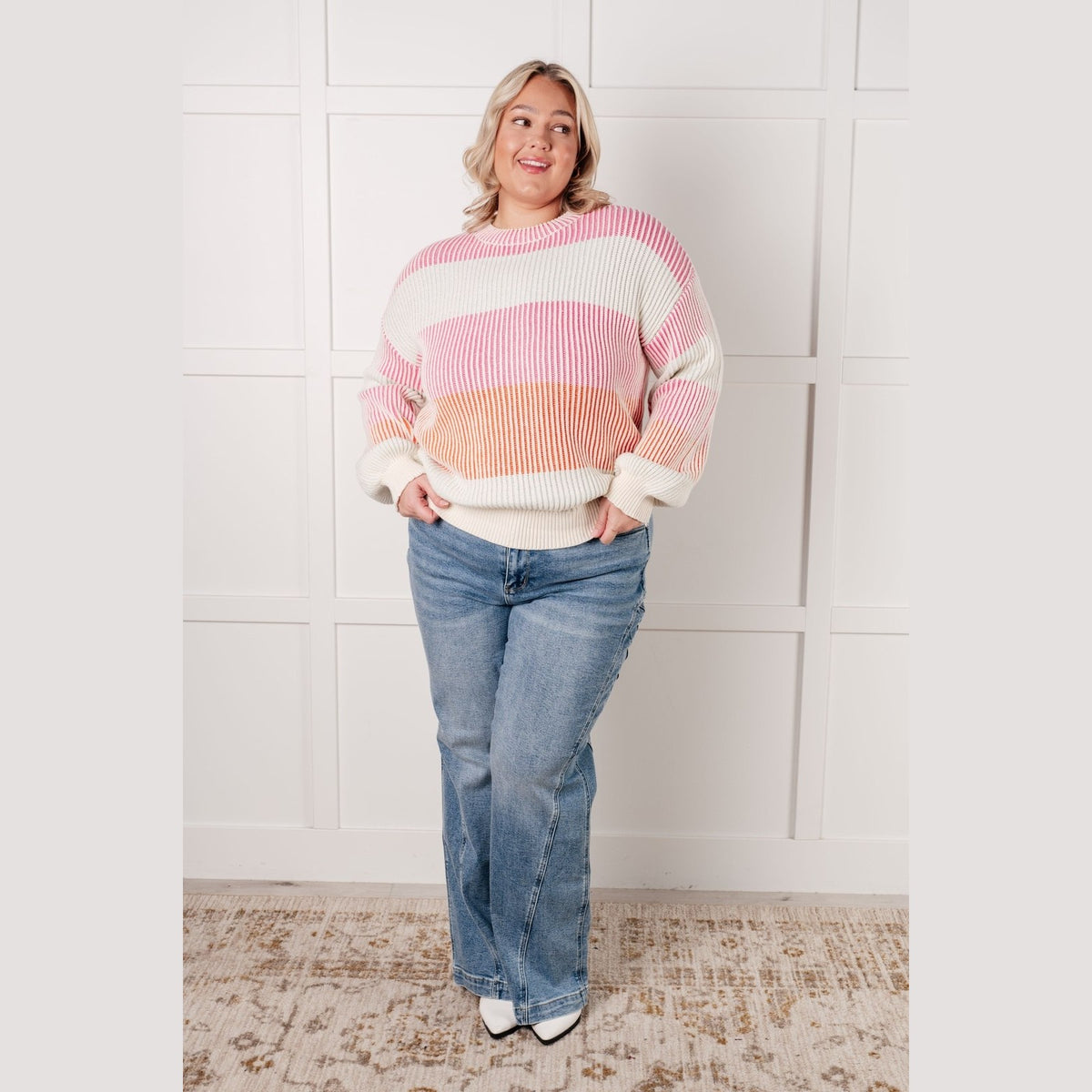 Matchmaker Striped Ribbed Top