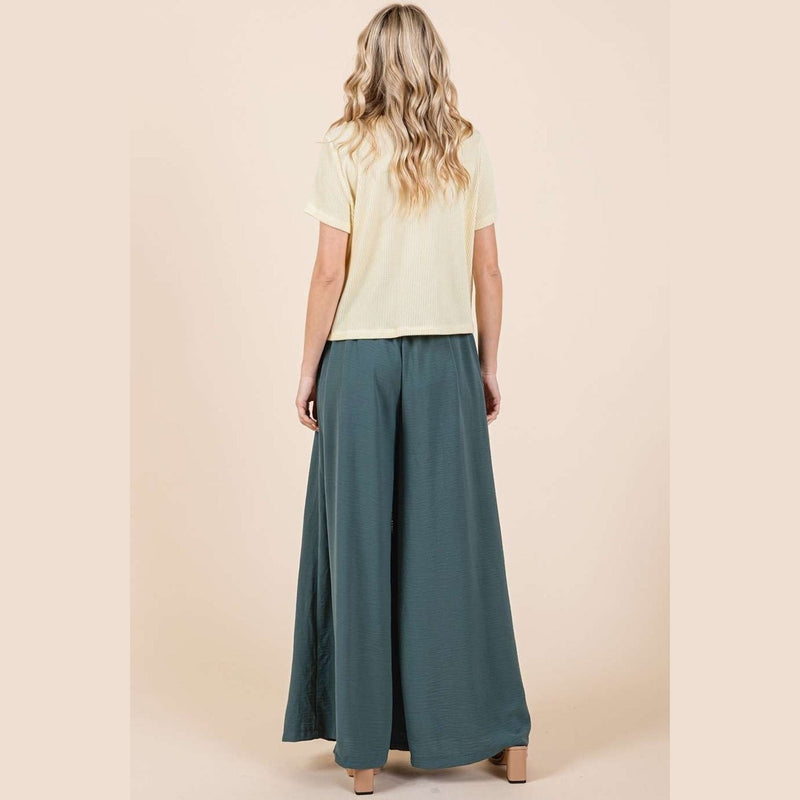 Mittoshop Pleated Wide Leg Pants