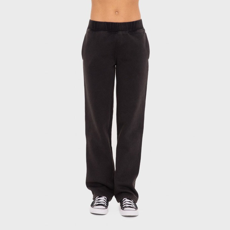 Mono B Elastic Waist Fleece Pants with Pockets