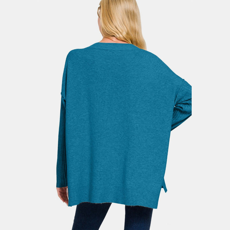 Oceanside High-Low Sweater