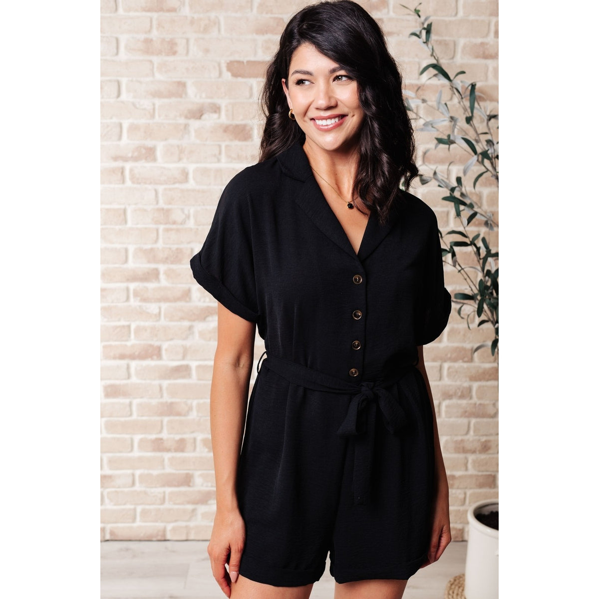 Out And About V-Neck Romper