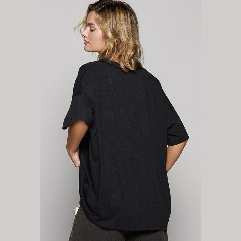 POL V-Neck Half Sleeve T-Shirt