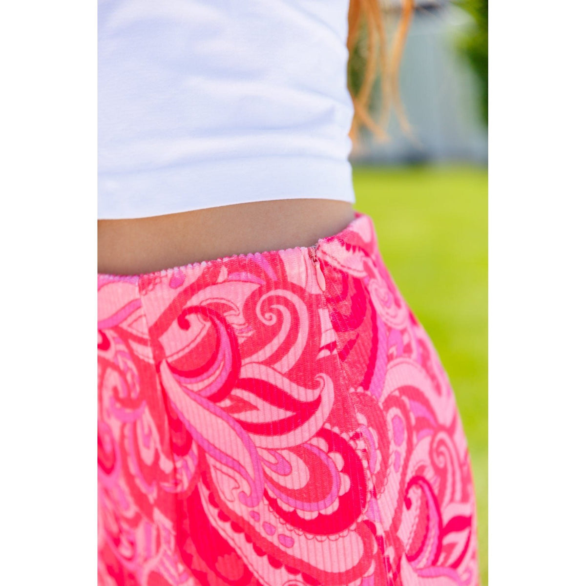 Pink, Paisley, and Perfect Mini Skirt