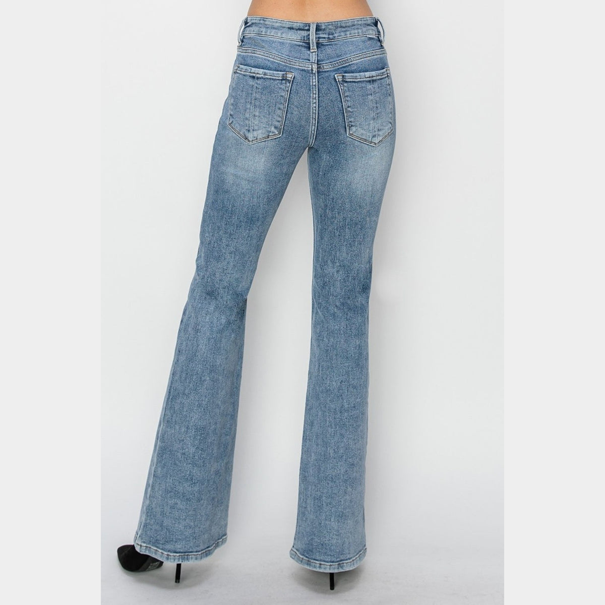 RISEN Full Size Mid Rise Bootcut Jeans