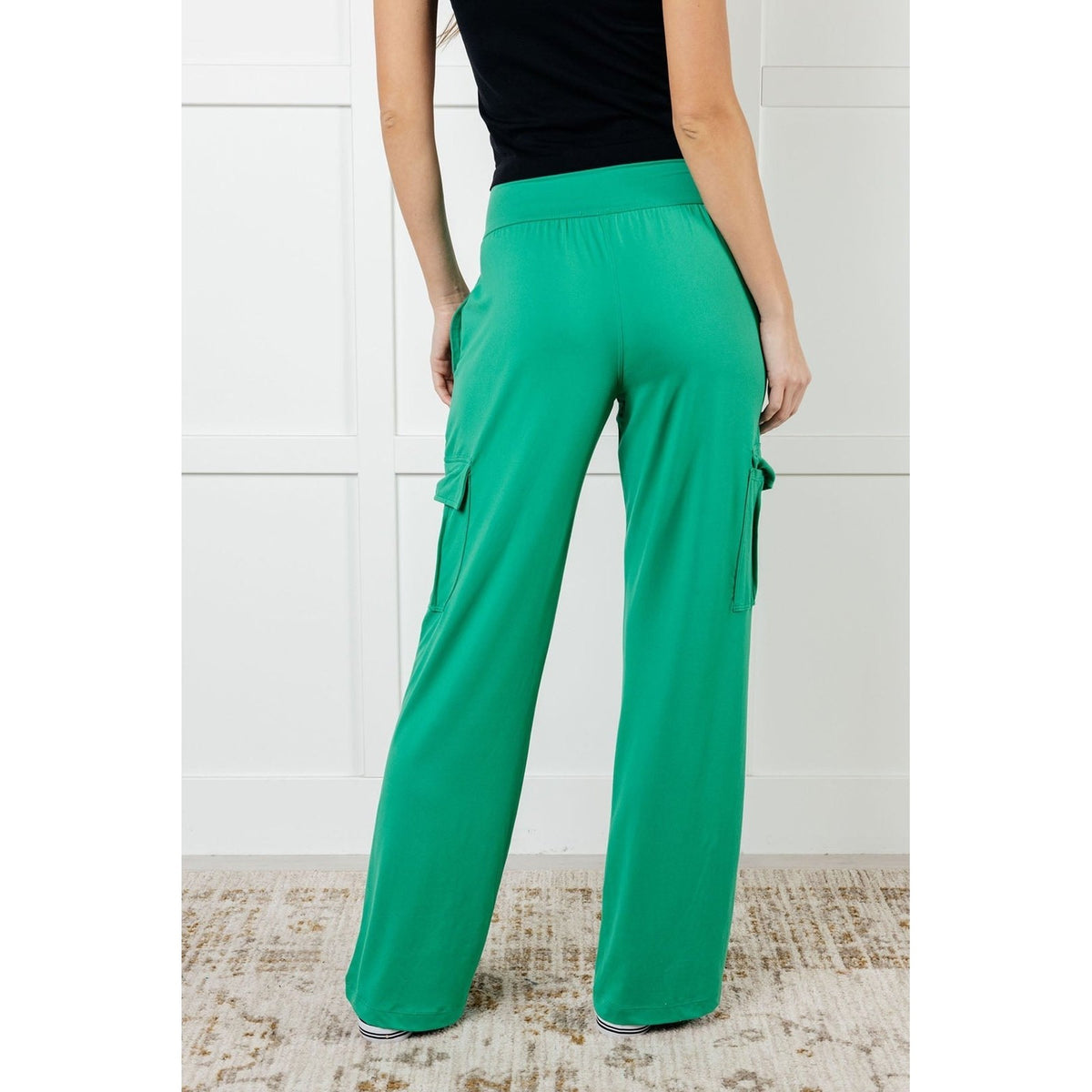 Race to Relax Cargo Pants in Emerald Green