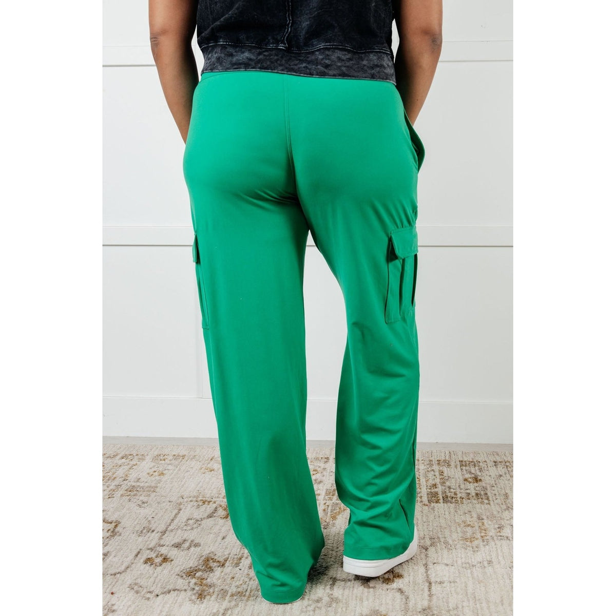 Race to Relax Cargo Pants in Emerald Green