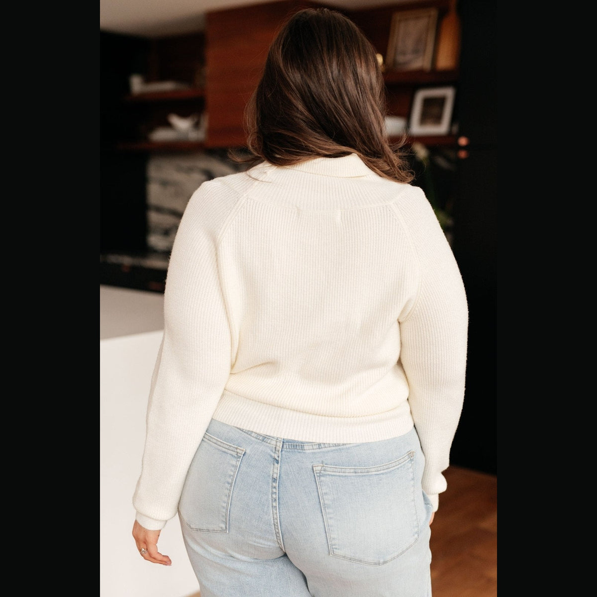 Requisite Request Surplice Crop Sweater