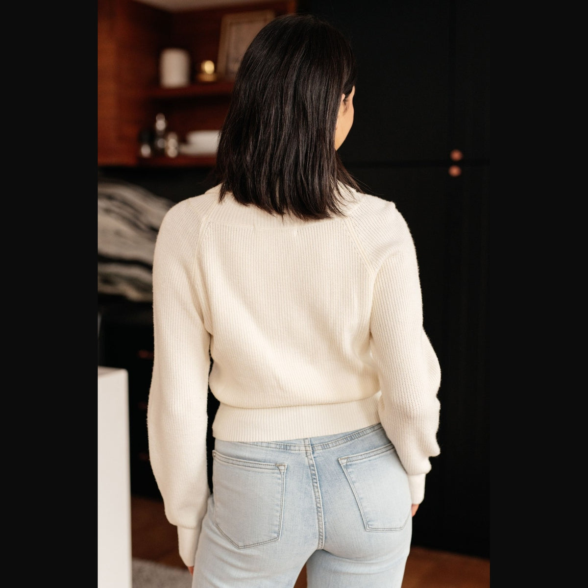 Requisite Request Surplice Crop Sweater