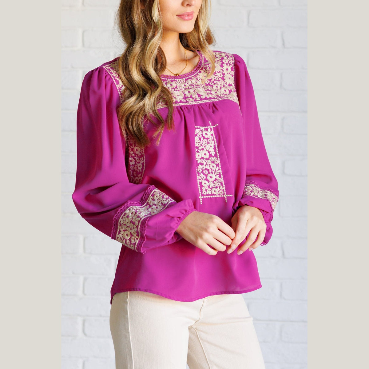 Rodeo Queen Embroidered Blouse