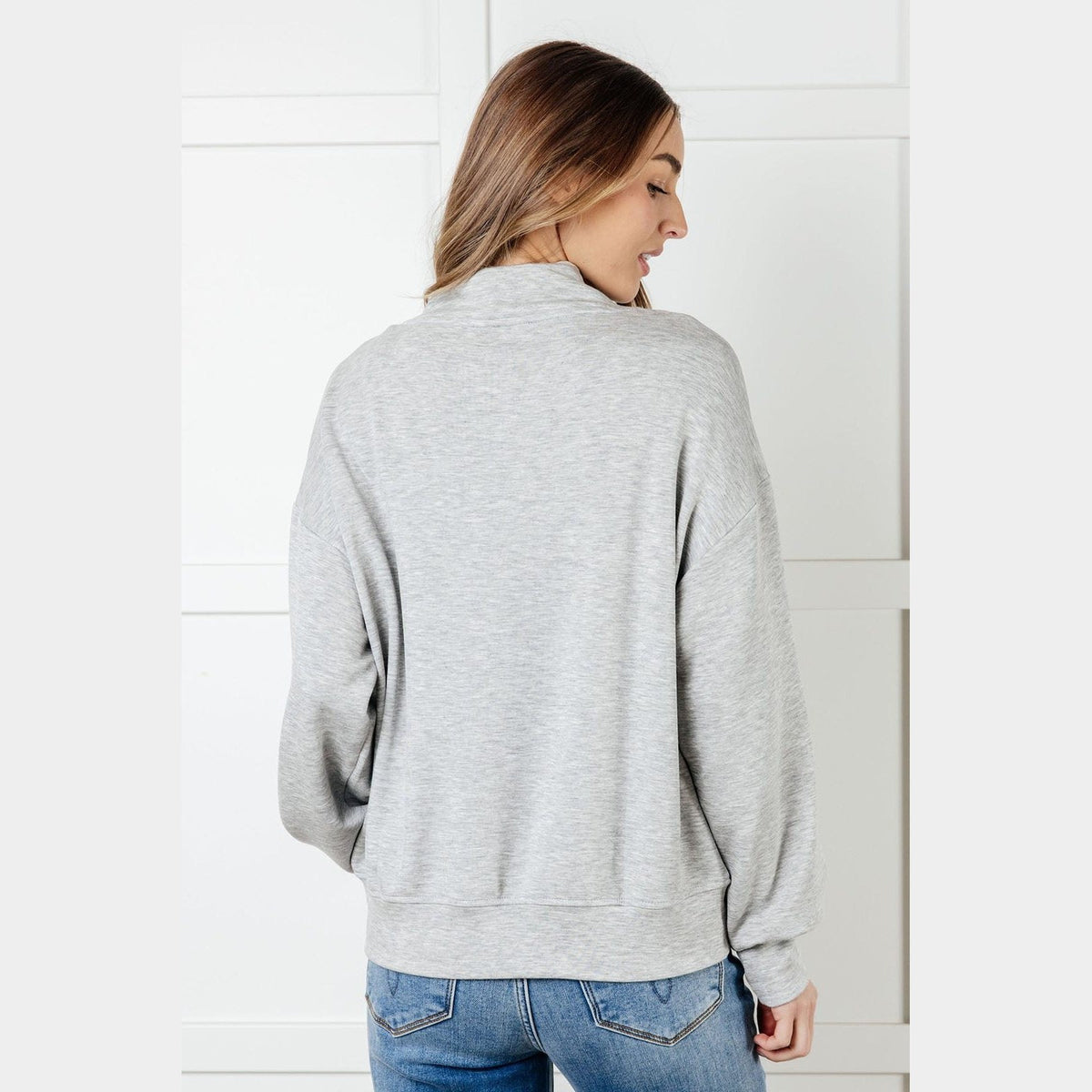 Rogue Runner Half Zip Jacket in Heather Grey