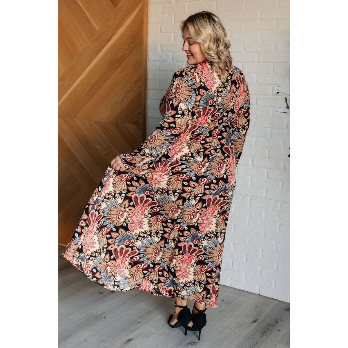 Send it Over Faux Wrap Maxi Dress