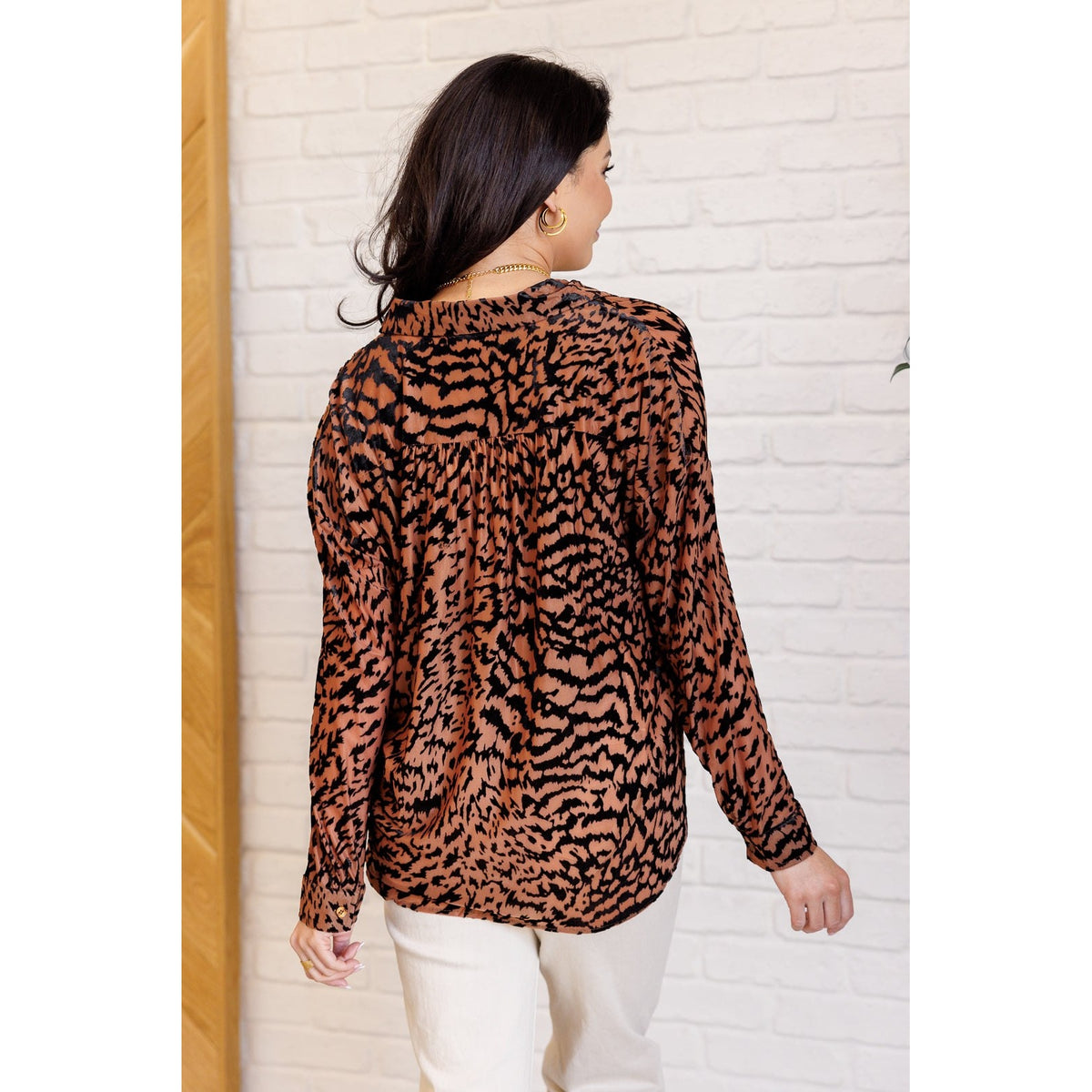 So Fierce Animal Print Blouse