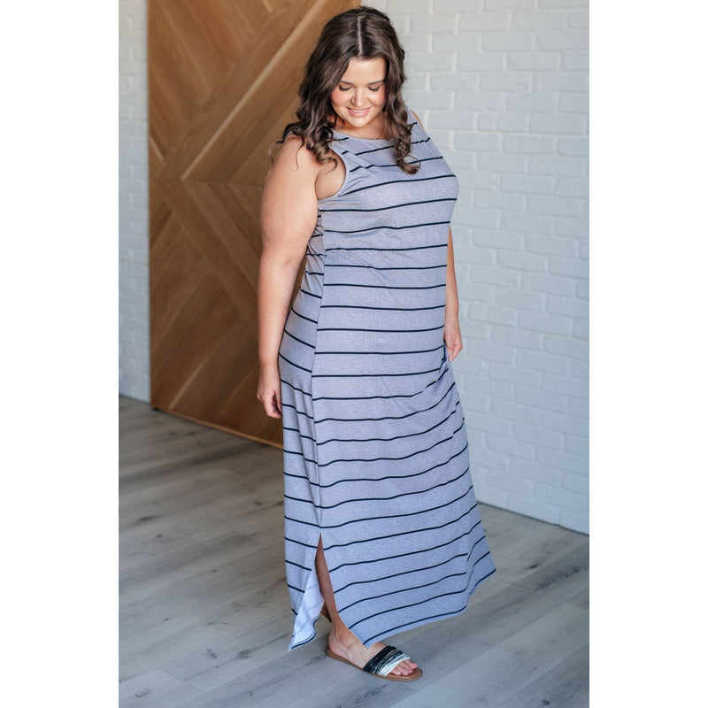 Still Got It Sleeveless Maxi In Gray