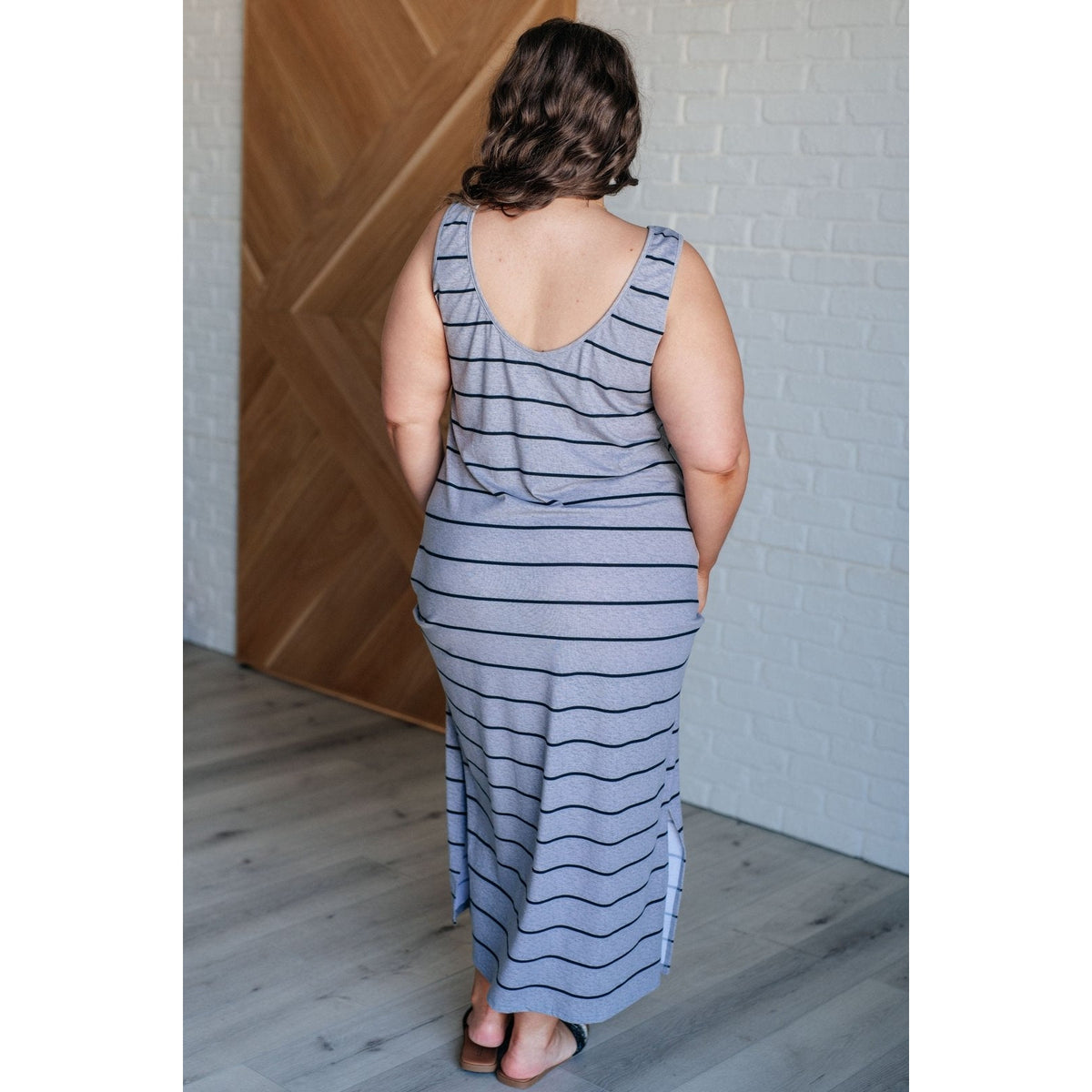 Still Got It Sleeveless Maxi In Gray