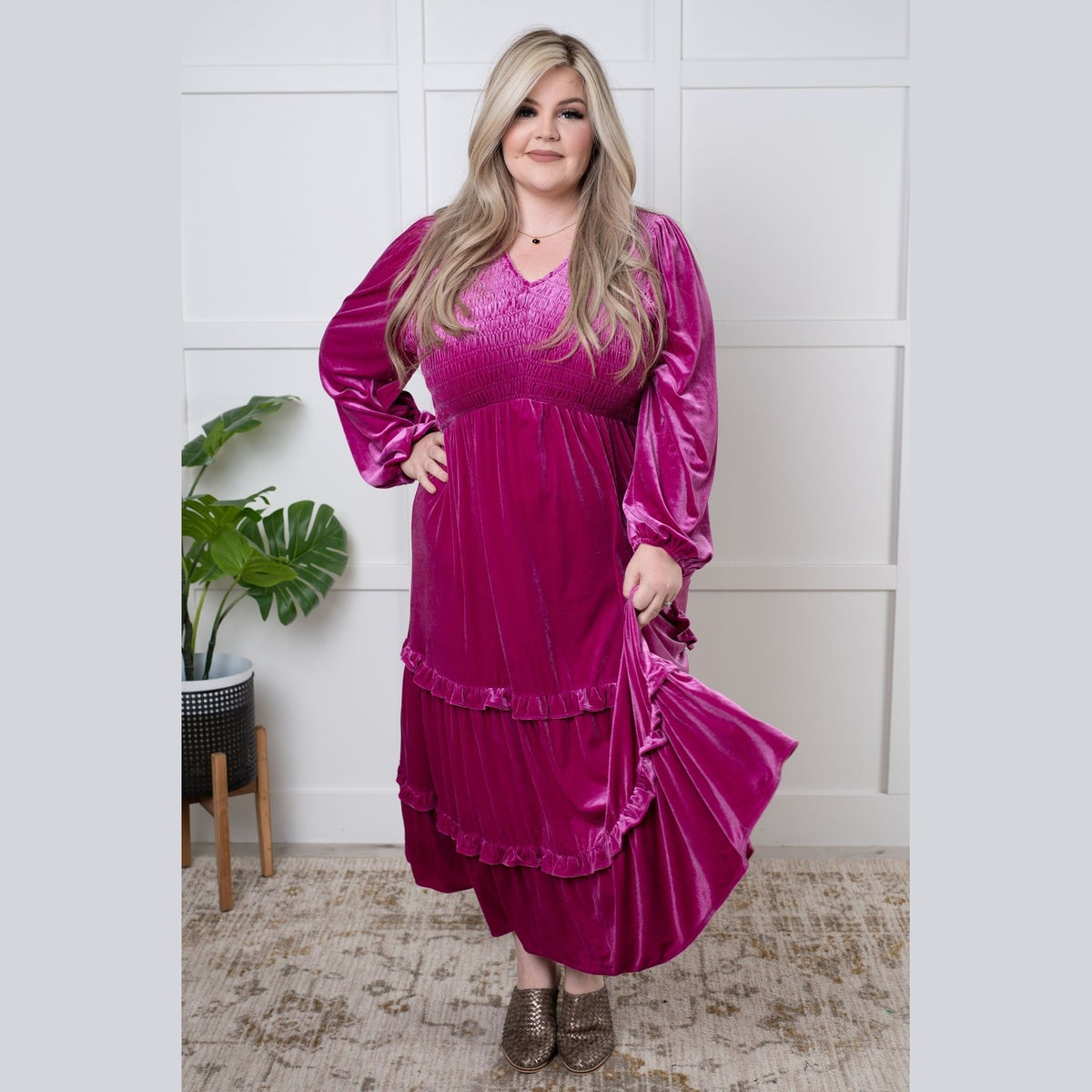 Velvet Flamenco Maxi Dress