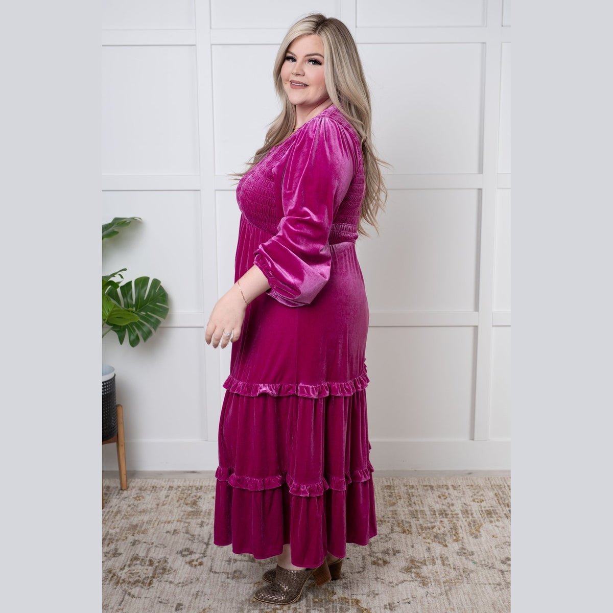 Velvet Flamenco Maxi Dress